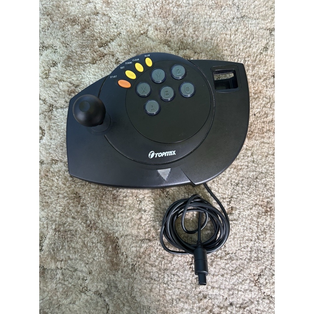 Sega Dreamcast Topmax Enforcer Arcade Fight Stick Joystick Controller Black